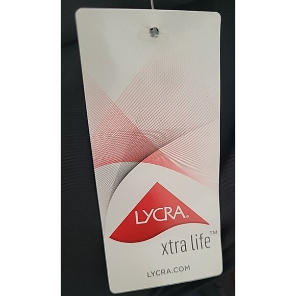 Lands End Women's 18 DD V-Neck Swim Top Black Solid Adjustable Padded S59 - Picture 7 of 7